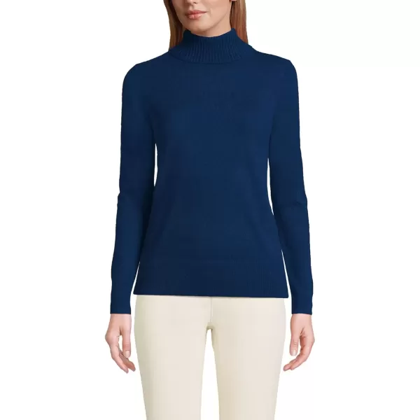 imageLands End Womens Cashmere Turtleneck SweaterDeep Sea Navy