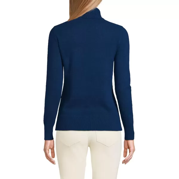 imageLands End Womens Cashmere Turtleneck SweaterDeep Sea Navy