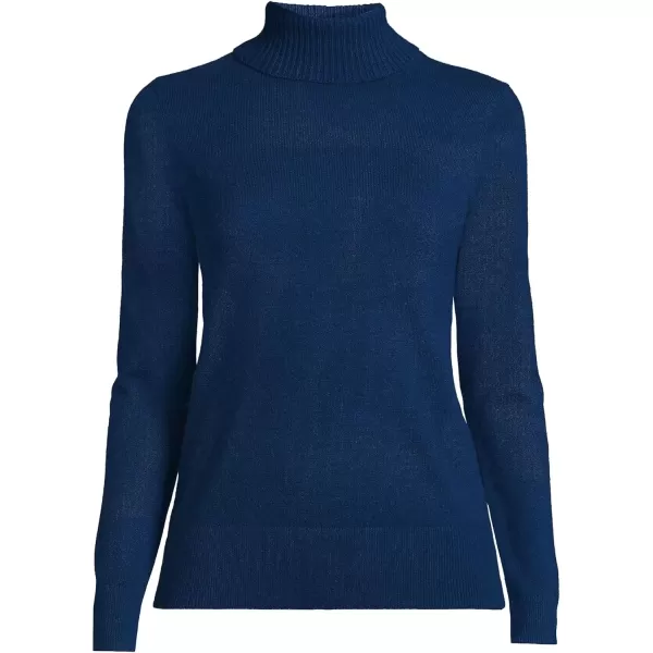 imageLands End Womens Cashmere Turtleneck SweaterDeep Sea Navy