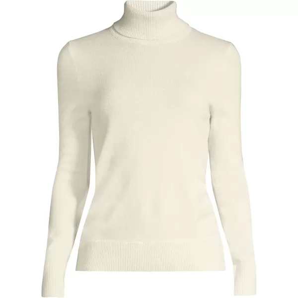 imageLands End Womens Cashmere Turtleneck SweaterFresh Ivory