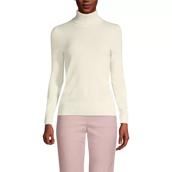 imageLands End Womens Cashmere Turtleneck SweaterFresh Ivory