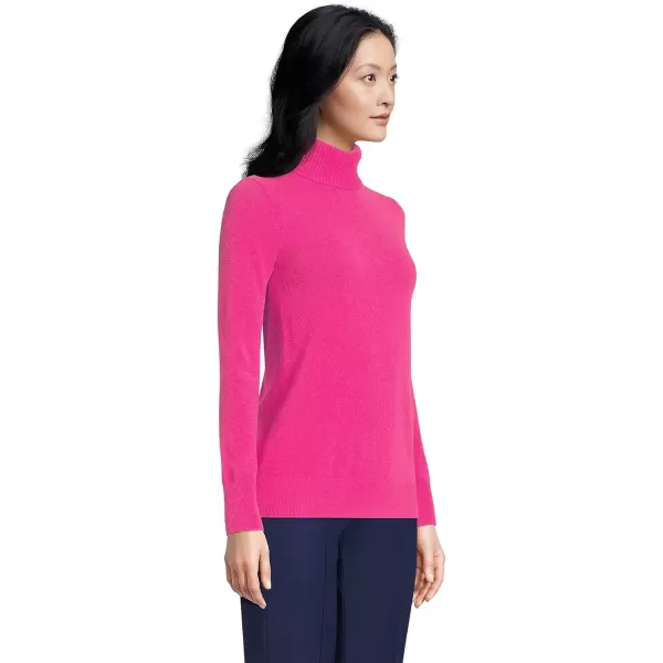 imageLands End Womens Cashmere Turtleneck SweaterHot Pink