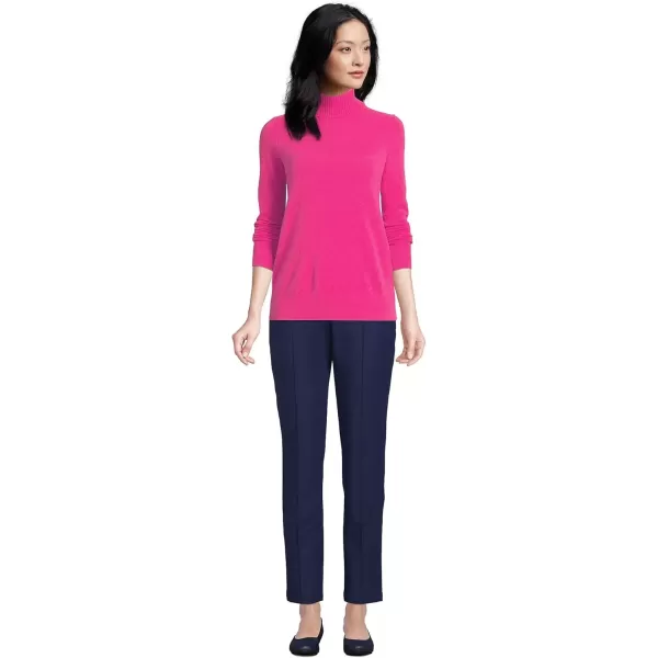 imageLands End Womens Cashmere Turtleneck SweaterHot Pink