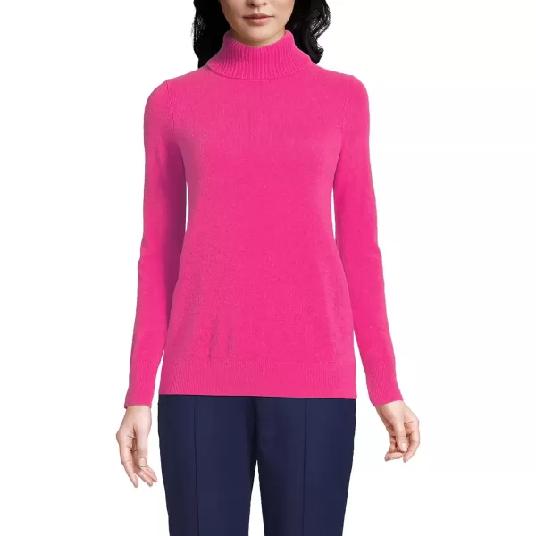 imageLands End Womens Cashmere Turtleneck SweaterHot Pink