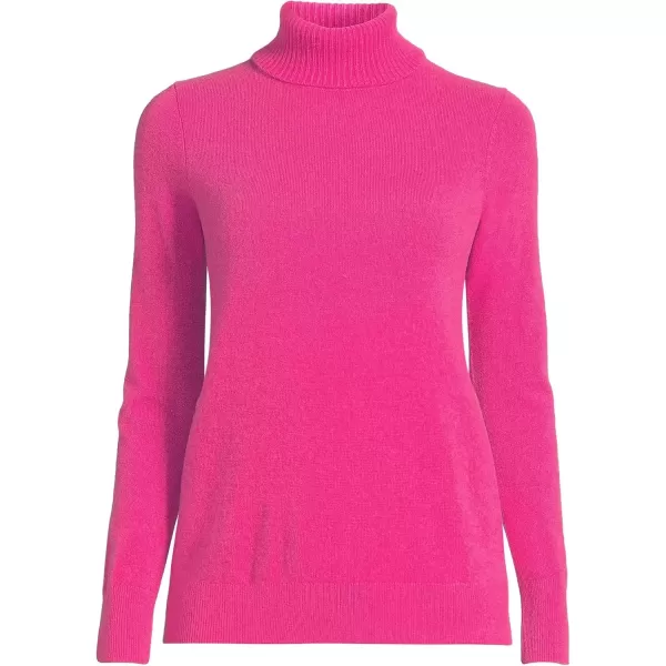 imageLands End Womens Cashmere Turtleneck SweaterHot Pink