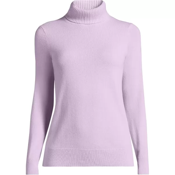 imageLands End Womens Cashmere Turtleneck SweaterLight Soft Amethyst