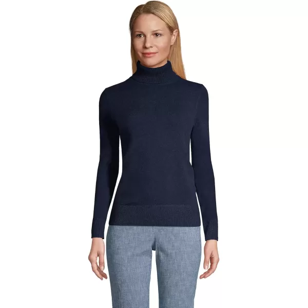 imageLands End Womens Cashmere Turtleneck SweaterRadiant Navy