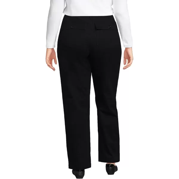 imageLands End Womens High Rise Chino Utility PantsBlack