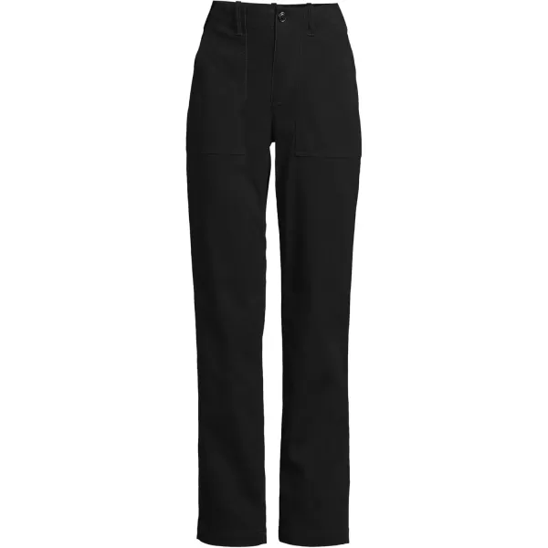 imageLands End Womens High Rise Chino Utility PantsBlack