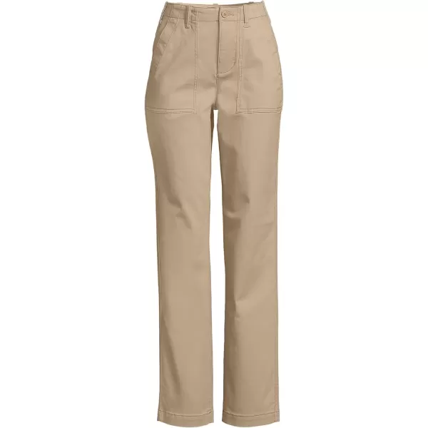 imageLands End Womens High Rise Chino Utility PantsDesert Tan