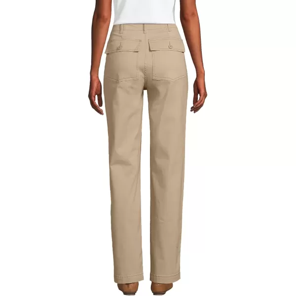 imageLands End Womens High Rise Chino Utility PantsDesert Tan