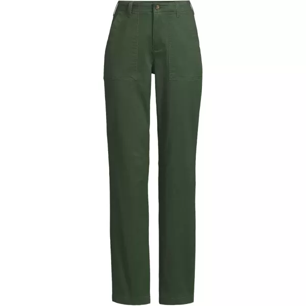 imageLands End Womens High Rise Chino Utility PantsEstate Green