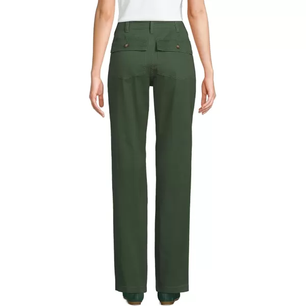 imageLands End Womens High Rise Chino Utility PantsEstate Green