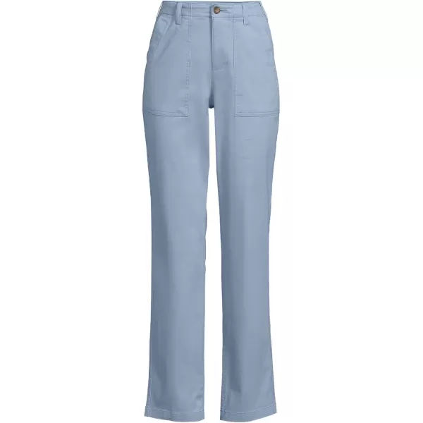 imageLands End Womens High Rise Chino Utility PantsPale Slate Blue