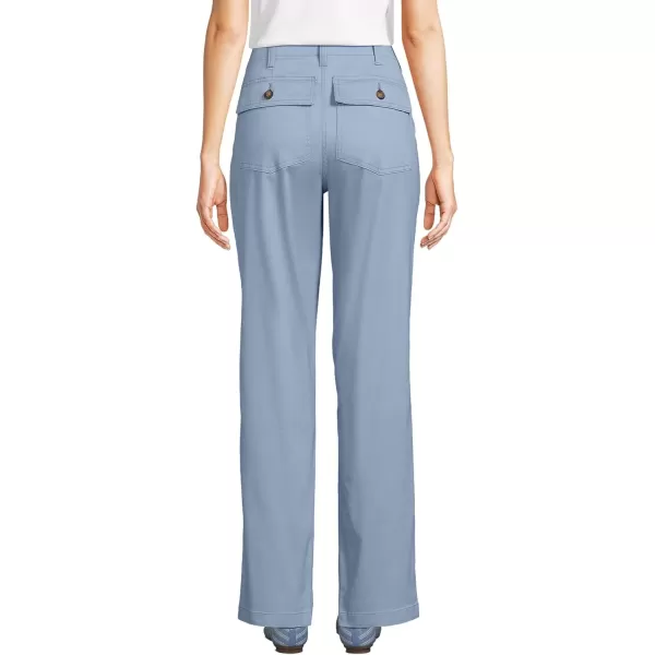 imageLands End Womens High Rise Chino Utility PantsPale Slate Blue