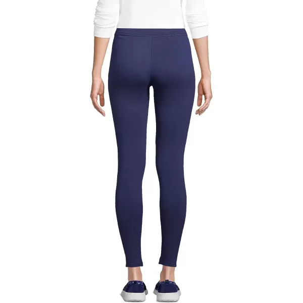 imageLands End Womens High Rise Serious Sweats FleeceLined Pocket LeggingsDeep Sea Navy