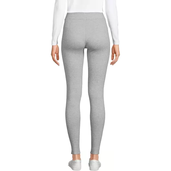 imageLands End Womens High Rise Serious Sweats FleeceLined Pocket LeggingsGray Heather