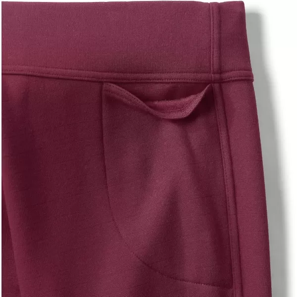 imageLands End Womens High Rise Serious Sweats FleeceLined Pocket LeggingsRich Burgundy