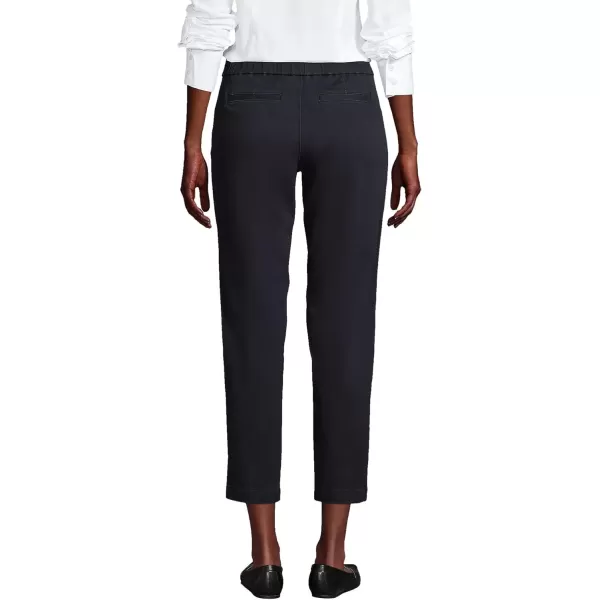 imageLands End Womens Mid Rise Pull On Chino Crop PantsBlack