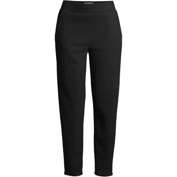 imageLands End Womens Serious Sweats Ankle Length SweatpantsBlack