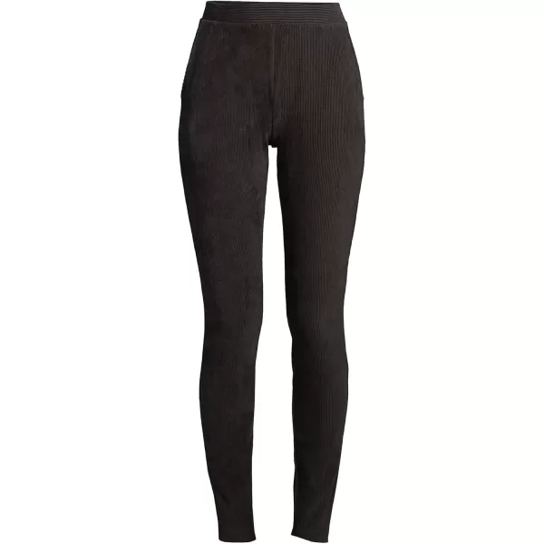 imageLands End Womens Sport Knit High Rise Corduroy LeggingsDeep Black