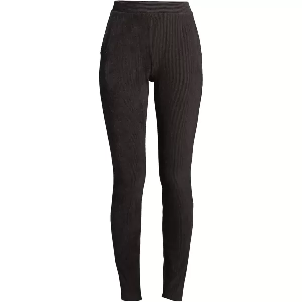 imageLands End Womens Sport Knit High Rise Corduroy LeggingsDeep Black