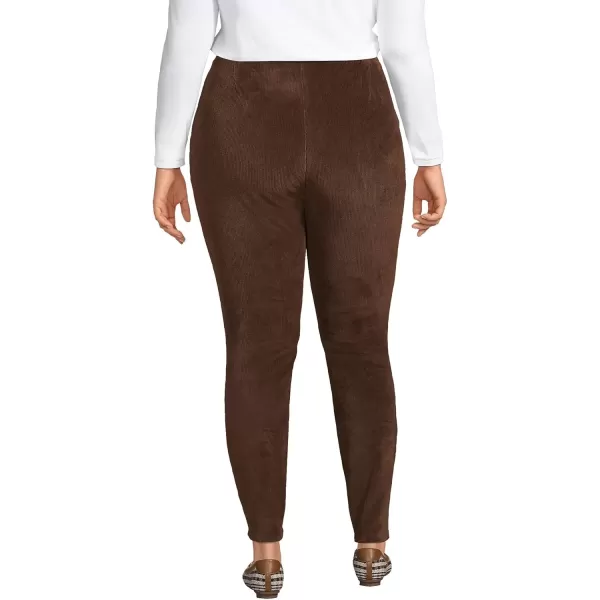 imageLands End Womens Sport Knit High Rise Corduroy LeggingsRich Coffee