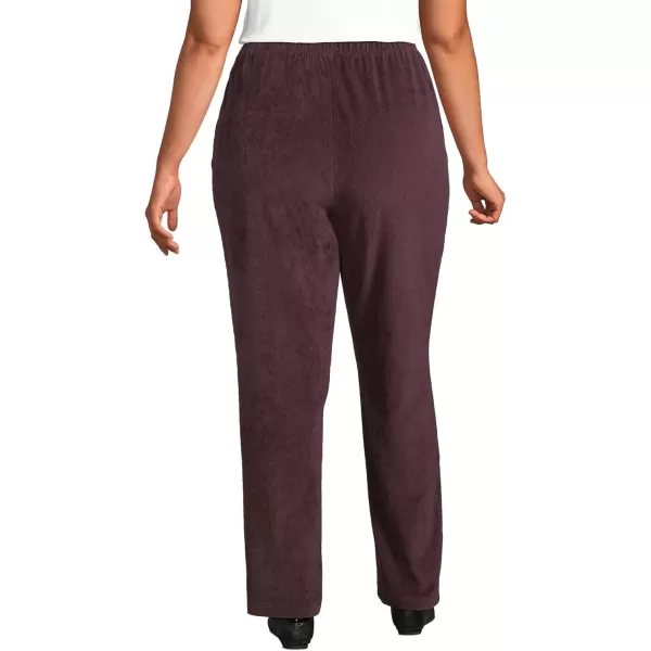 imageLands End Womens Sport Knit High Rise Corduroy PantsMidnight Plum