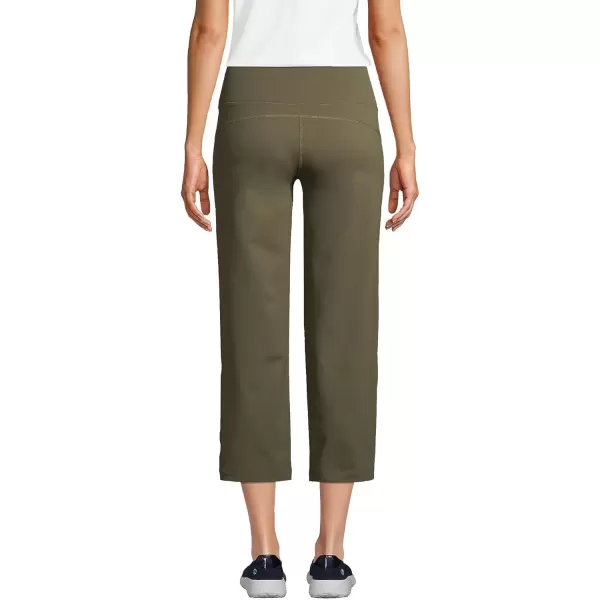 imageLands End Womens Tall Active Crop Yoga PantsForest Moss