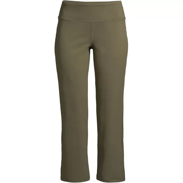 imageLands End Womens Tall Active Crop Yoga PantsForest Moss