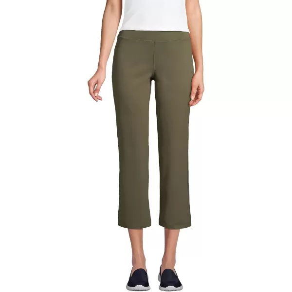 imageLands End Womens Tall Active Crop Yoga PantsForest Moss