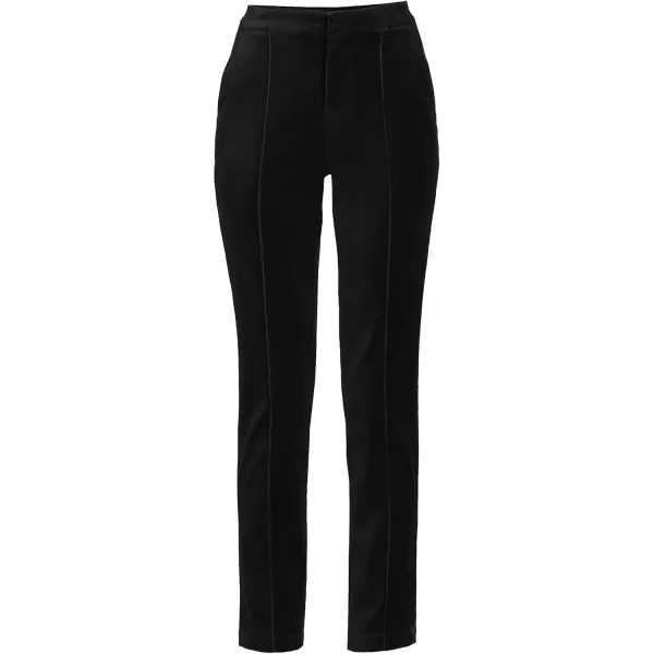 imageLands End Womens Velvet High Rise Pintuck Pencil Ankle PantsBlack