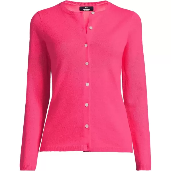 imageLands End Womens Cashmere Cardigan SweaterBright Petunia Rose