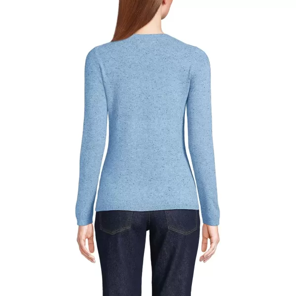 imageLands End Womens Cashmere SweaterCloudy Blue Heather Donegal