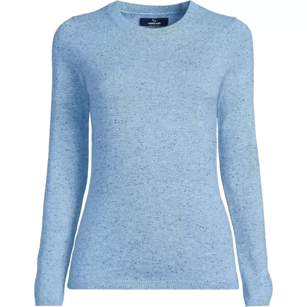 imageLands End Womens Cashmere SweaterCloudy Blue Heather Donegal