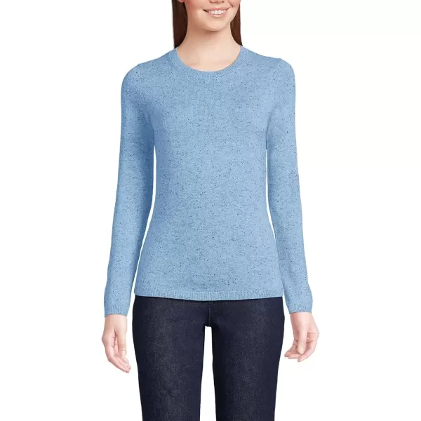 imageLands End Womens Cashmere SweaterCloudy Blue Heather Donegal