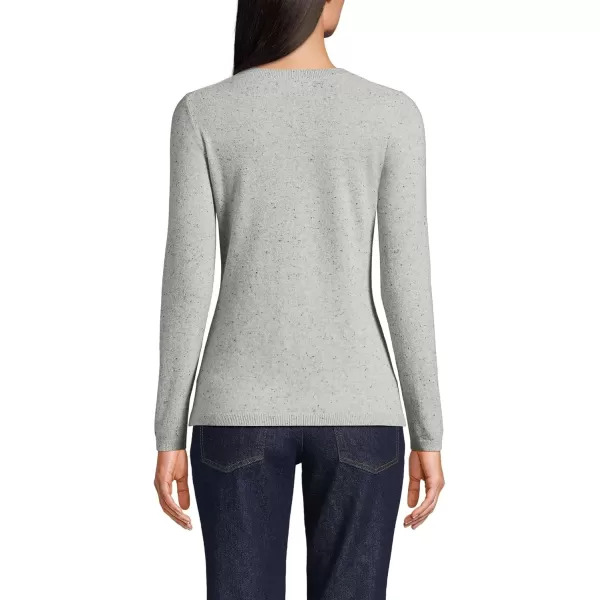 imageLands End Womens Cashmere SweaterGrayBlack Donegal