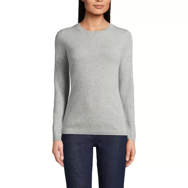 imageLands End Womens Cashmere SweaterGrayBlack Donegal