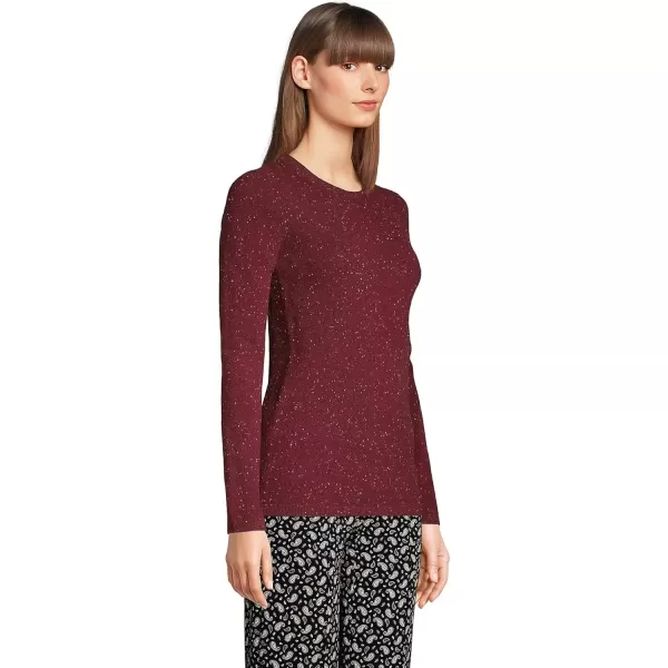 imageLands End Womens Cashmere SweaterRich Burgundy Donegal