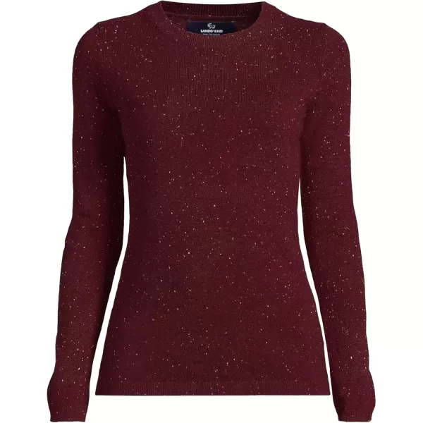 imageLands End Womens Cashmere SweaterRich Burgundy Donegal