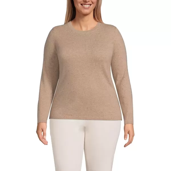 imageLands End Womens Cashmere SweaterVicuna Heather Donegal