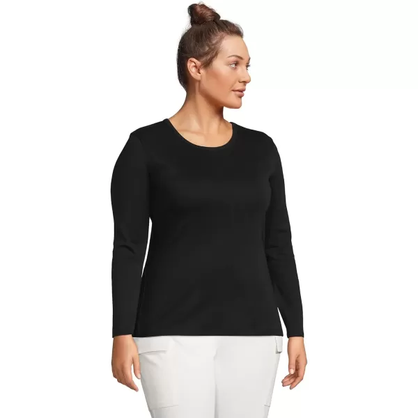 imageLands End Womens Cotton Rib Knit TShirtBlack