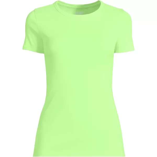 imageLands End Womens Cotton Rib Knit TShirtLime Jade