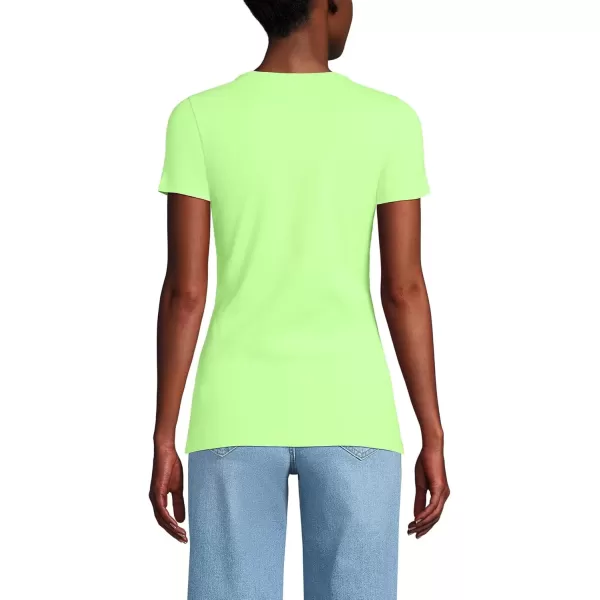 imageLands End Womens Cotton Rib Knit TShirtLime Jade