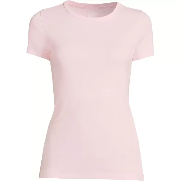 imageLands End Womens Cotton Rib Knit TShirtSimply Pink