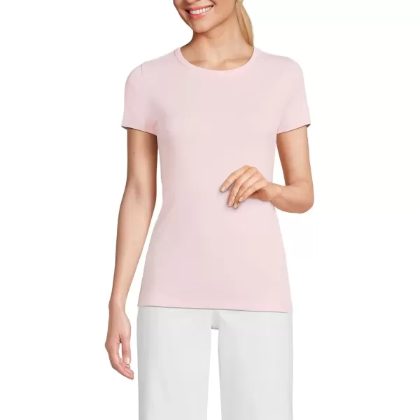 imageLands End Womens Cotton Rib Knit TShirtSimply Pink