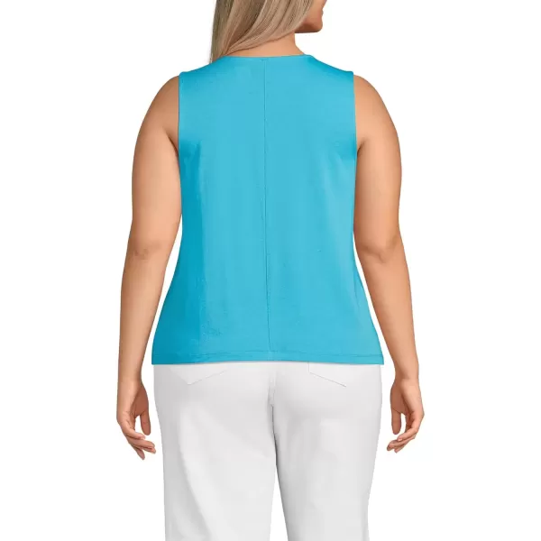 imageLands End Womens Lightweight Jersey Tank TopIsland Turquoise