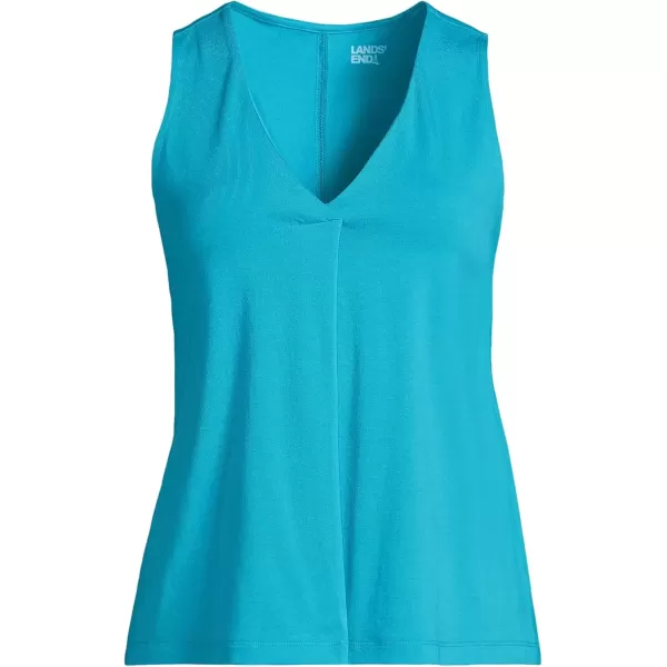 imageLands End Womens Lightweight Jersey Tank TopIsland Turquoise