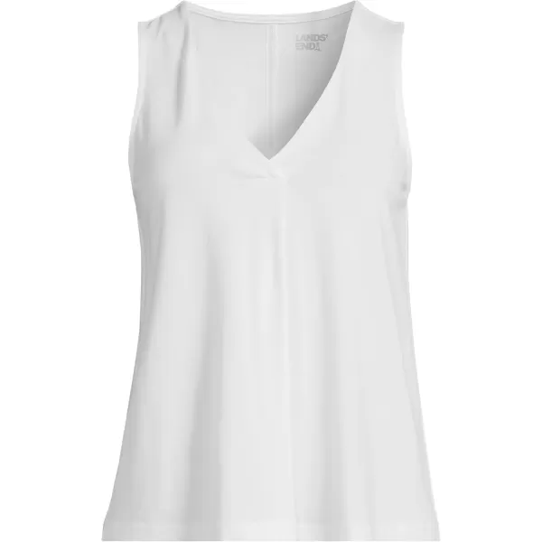 imageLands End Womens Lightweight Jersey Tank TopWhite