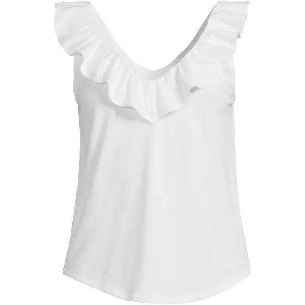 imageLands End Womens Plus Size Lightweight Jersey Tank TopWhite